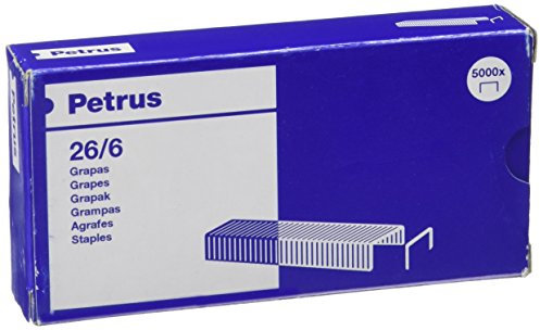 PETRUS 55712 Box 5000 Heftklammern 26/6 verkupfert