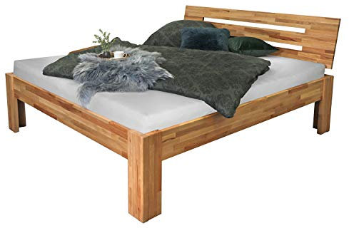 Betten-ABC Bubema-Solo Kernbuche-Bett massiv Natur, Bio-geölt, Größe 160 x 200 cm