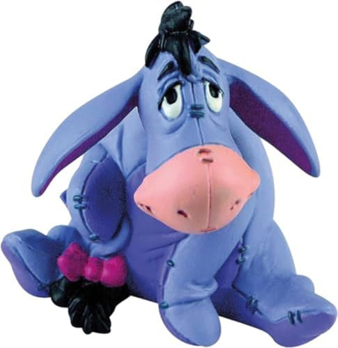 Bullyland 12343 - Spielfigur Esel I-Aah aus Walt Disney Winnie Puuh, ca. 6 cm, detailgetreu, ideal als kleines Geschenk für Kinder ab 3 Jahren