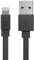 Monoprice 4 ft Cabernet Series Flat Lightning to USB Charge and Sync Cable - Black