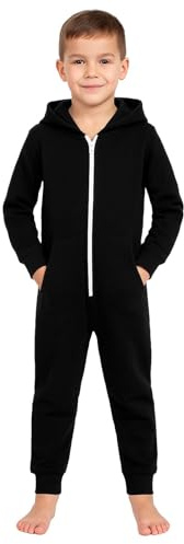 A2Z 4 Kids Plain Girls Boys Camouflage Onesie One Piece Super Soft - Onesie Black 2-3