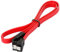 POPPSTAR 1x Câble de données SATA 3 HDD SSD, fiche droit coudé de 90 degrés, jusqu'à 6 Go/s, longueur 0,5 m, rouge