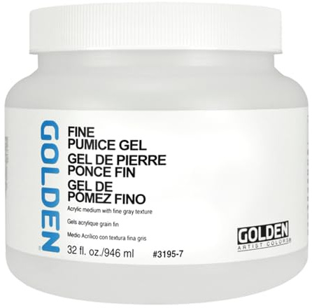 GOLDEN Artist Colors Fine Pumice Gel, 32 fl. oz. Jar