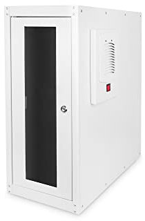 DIGITUS Armadio per PC - IP54 - Chiusura a chiave - Sui piedi - Dimensioni interne 575 x 250 x 550 mm - Ventilazione attiva - Grigio