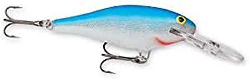 Rapala Unisex-Erwachsene SR09B Shad Rap Kunstköder, Süßwasserwasser, Größe 09, 8,9 cm Länge, 2,4 m-3,5 m Tiefe, Blau, 1 Stück, Blue, Einheitsgröße