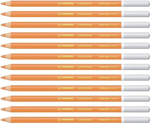 STABILO CarbOthello - Chalk-Pastel Pencil | Pack of 12 - Terracotta