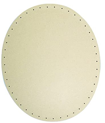 Rayher 6128800 MDF-Korbflechtboden, 30x20cm, oval, Löcher ø 3mm