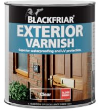 Blackfriar BKFEVG500 Exterior Varnish UV66 500 ml, Clear Gloss