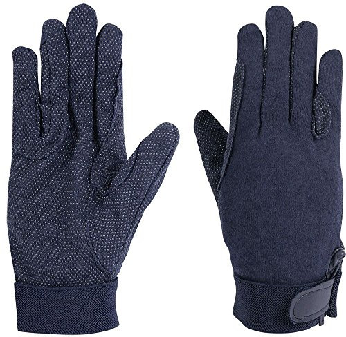 Harry's Horse Damen Handschuhe, Baumwolle-L, Marine, L