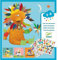 Djeco Kreativ Set Sticker Create animals mit 4 Vorlagen tierischen Aufklebern