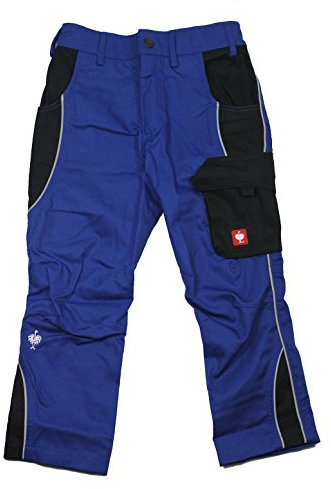 Kinder Arbeitshose Bundhose e.s. Active Engelbert Strauss Kornblau/schwarz Gr. 110/116