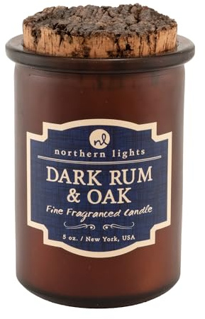 Northern Lights Candles Spirit Candles, Dark Rum & Oak
