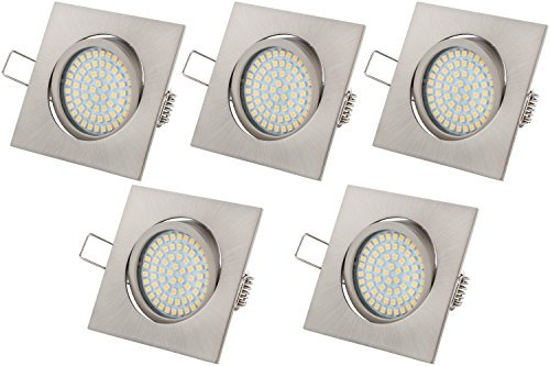 TEVEA Ultra Flach DIMMBAR Einbaustrahler - 4W 230V LED Module austauschbar- Einbauspots - Einbauleuchten