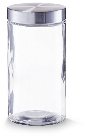 Zeller Vorratsglas, Frischhaltebehälter, 1600 ml, Edelstahldeckel