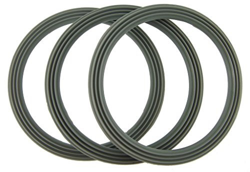 Ufixt Fits Kenwood FP512, FP520, FP523, FP530, FP533 and FP540 Liquidiser Sealing Base Ring - Ridged (Pack Of 3)