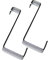 Response Scotland Door Hooks Reversible Over Door & Cupboard - Set of 2 - Chrome Plated Steel