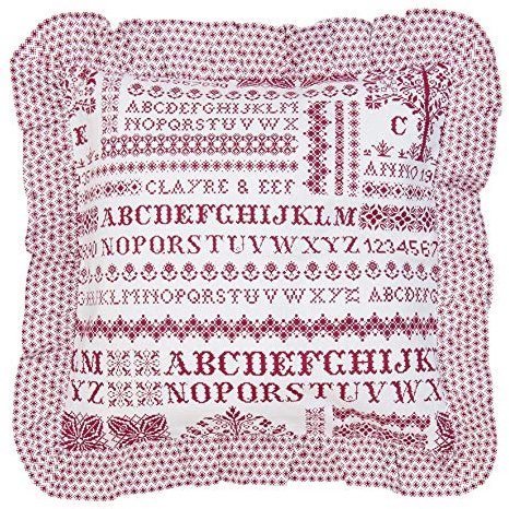 Clayre & Eef CSP21R Kissenhülle/Dekokissen 40 * 40 cm