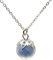 Pierre Bleue Brillent dans le Noir Lumineux 10mm Verre Boule Argent Sterling 925 Colliers avec pendentifs Femmes Handmade