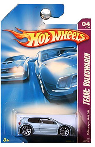 Hot Wheels 2008 132 Team: Volkswagen # 4 of 4 Steel Blue Volkswagen VW Golf GTI 1:64 Scale