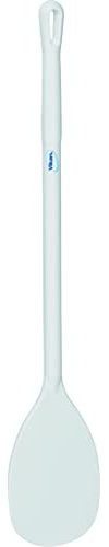 Hittebestendige roerspatel, grootsteel 1190 mm x Ø 31 mmspatelblad, 190x300mmpolyamide, wit