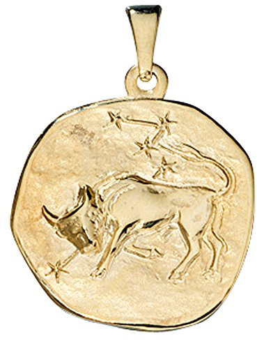 Jobo Anhänger Sternzeichen Stier 333 Gold Gelbgold Sternzeichenanhänger