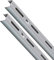 PRIOstahl® WANDSCHIENEN für REGALTRÄGER | 2 x SCHIENEN | 1-reihig | 1500 mm | Silber | Regalhalter Wandregal Regalbodenträger Regal Regalwinkel