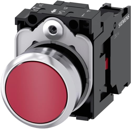 Siemens SIRIUS ATC Taster Rund Metall/A glänzend rot 1 NC Borne Schraube