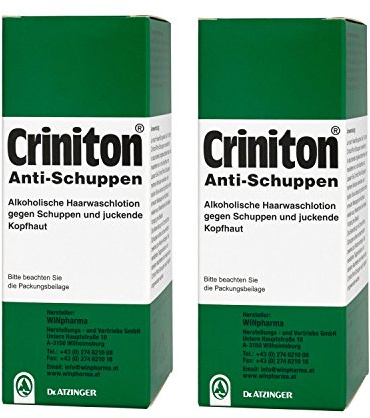 2 Stück Criniton Anti-Schuppen 125ml- Haarwaschlotion gegen Schuppen und juckende Kopfhaut