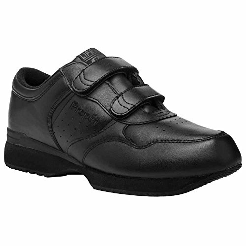 Propét mens Life Walker Strap Medicare/Hcpcs Code A5500 Diabetic Shoe fashion sneakers, Black, 13 XX-Wide US