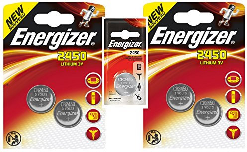 Energizer Lot de 5 Piles au Lithium CR2450 3 V