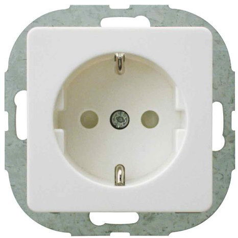 REV Ritter 0548000551 EverLuxe Steckdose mit Kinderschutz, weiß