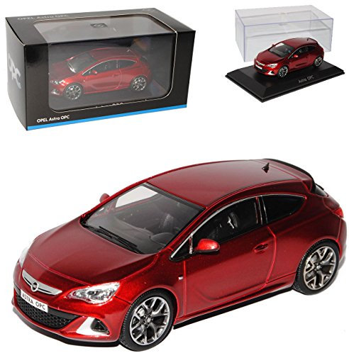 Motorart Opel Astra GTC OPC J Ab 2009 Coupe Rot 1/43 Modell Auto mit individiuellem Wunschkennzeichen