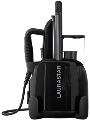 Laurastar Lift Plus Ultimate Black, 3in1 Portable Steam Station, Irons, Steams and Purifies Clothing, Hygienic Steam, Removable Water Tank, Vertical Ironing, Cable Rewinder, 3D Active Soleplate