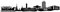 Samunshi® Wandtattoo Kaiserslautern Skyline Wandaufkleber 250 x 44cm schwarz