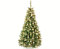 Künstlicher Weihnachtsbaum mit Christbaumkugeln Gold und LEDs, Höhe 210cm, schwer entflammbar, von kunstpflanzen-discount.com