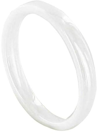 LES POULETTES BIJOUX - Ring Weiß Ceramic 3mm - taille 58 (18.5)