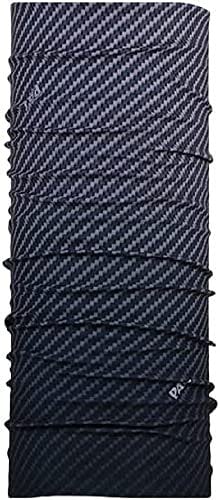 P.A.C. Original Carbon Multifunktionstuch - nahtloses Mikrofaser Schlauchtuch, Unisex, 10 Anwendungsmöglichkeiten