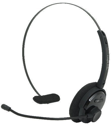 Logilink Bluetooth 3.0 Mono Headset Kopfbügel für PC Smartphone Handy BT0027 für Apple iPhone iPad Mac iMac MacBook Samsung Galaxy Note Tab 1 2 3 4 5 6 Plus Android Tablet