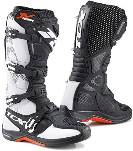 TCX 9671 X-Helium Michelin - Stivale Moto da Uomo, Bianco, 41 EU
