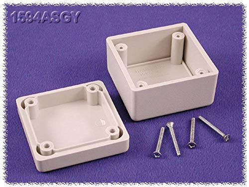 Hammond Electronics 1594ASGY 1594ASGY Universal Enclosure 56 x 56 x 40 ABS Grey Pack of 1