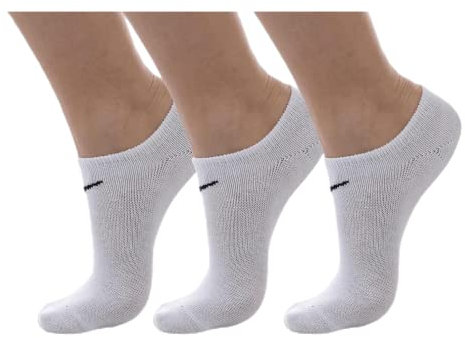 Nike 3Ppk Value No Show, Calcetines Unisex adulto, Blanco (Weiß), 42-46 (Talla fabricante: L)