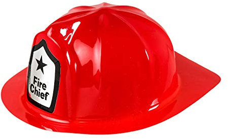W WIDMANN MILANO Party Fashion 2862A - Feuerwehrhelm, Feuerwehrmann, aus PVC, Karneval, Fasching, Mottoparty