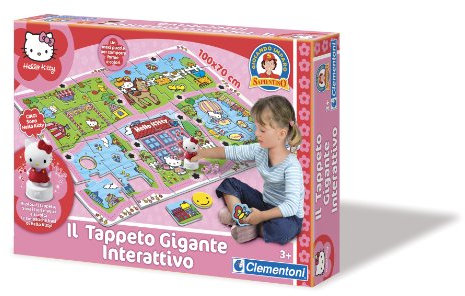 Clementoni 12858 – Hello Kitty Teppich Riesen Interaktives