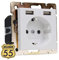2USB Schuko Steckdose mit USB Modell 55 Reinweiß glänzend