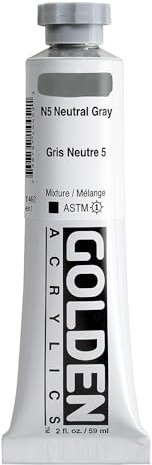 Golden HEAVY BODY Acrylfarben, 60 ml, 1445 Neutralgrau N5