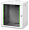 DIGITUS Netzwerk-Schrank 19 zoll 12 HE - Wandmontage - 450 mm Tiefe - Traglast 100 kg - Unique Serie - Glastür - Grau