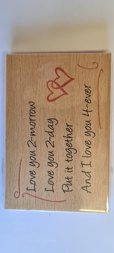 Poesiestempel BRUNNEN RVS 6x9cm Motivstempel : H.D.G.D.L