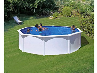 Summer Fun Set (6-TLG.): »Aufstell-Rundpool mit breitem Handlauf in Wei߫ (in 3 Größen) 300 cm x 120 cm'