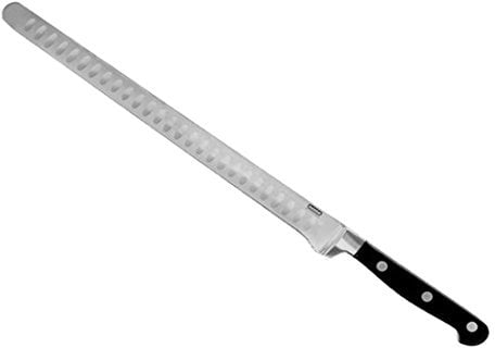 HOME Professional Couteau à Saumon, Acier INOX, Noir, 28 cm