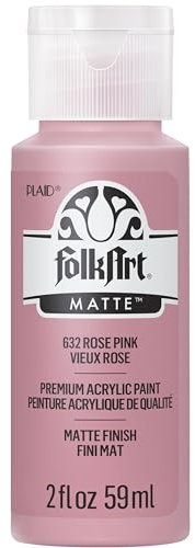 Folk Art Acrylic Paint, Rose Pink, 2 oz